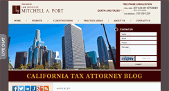 Desktop Screenshot of californiataxattorneyblog.com
